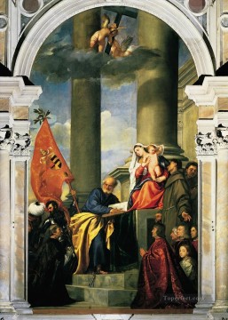Titian Painting - Madonna Pesaro Tiziano Titian
